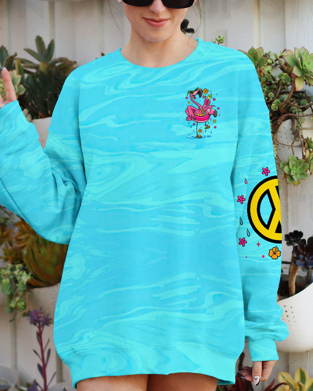 PRETTY IN PINK FLAMINGO ALL OVER PRINT - TYTM0505252