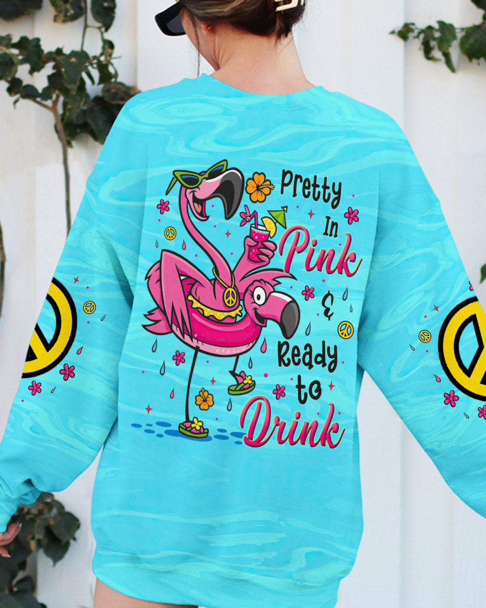 PRETTY IN PINK FLAMINGO ALL OVER PRINT - TYTM0505252