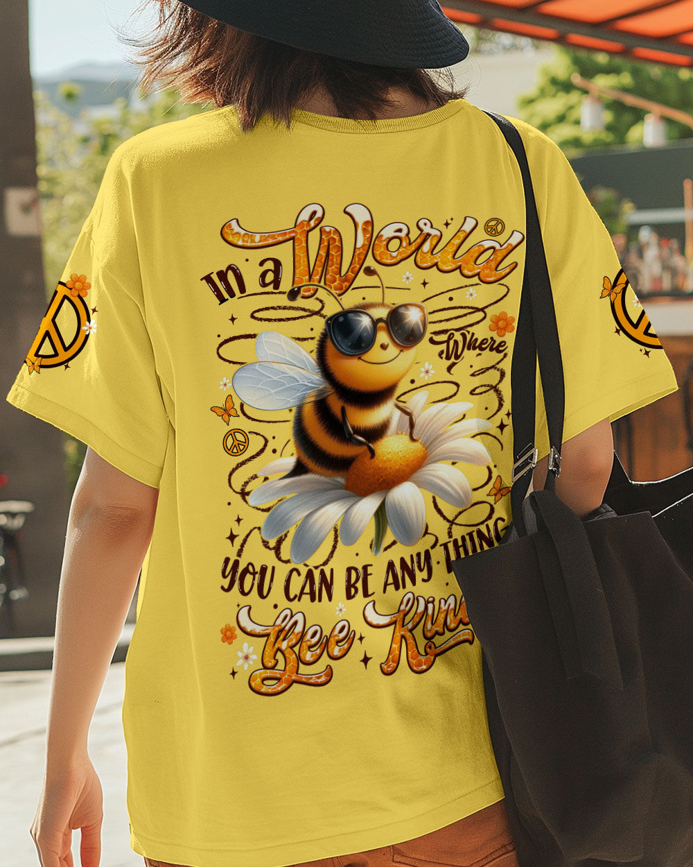 IN A WORLD WHERE YOU CAN BE ANYTHING BEE KIND ALL OVER PRINT - TYTM0506251