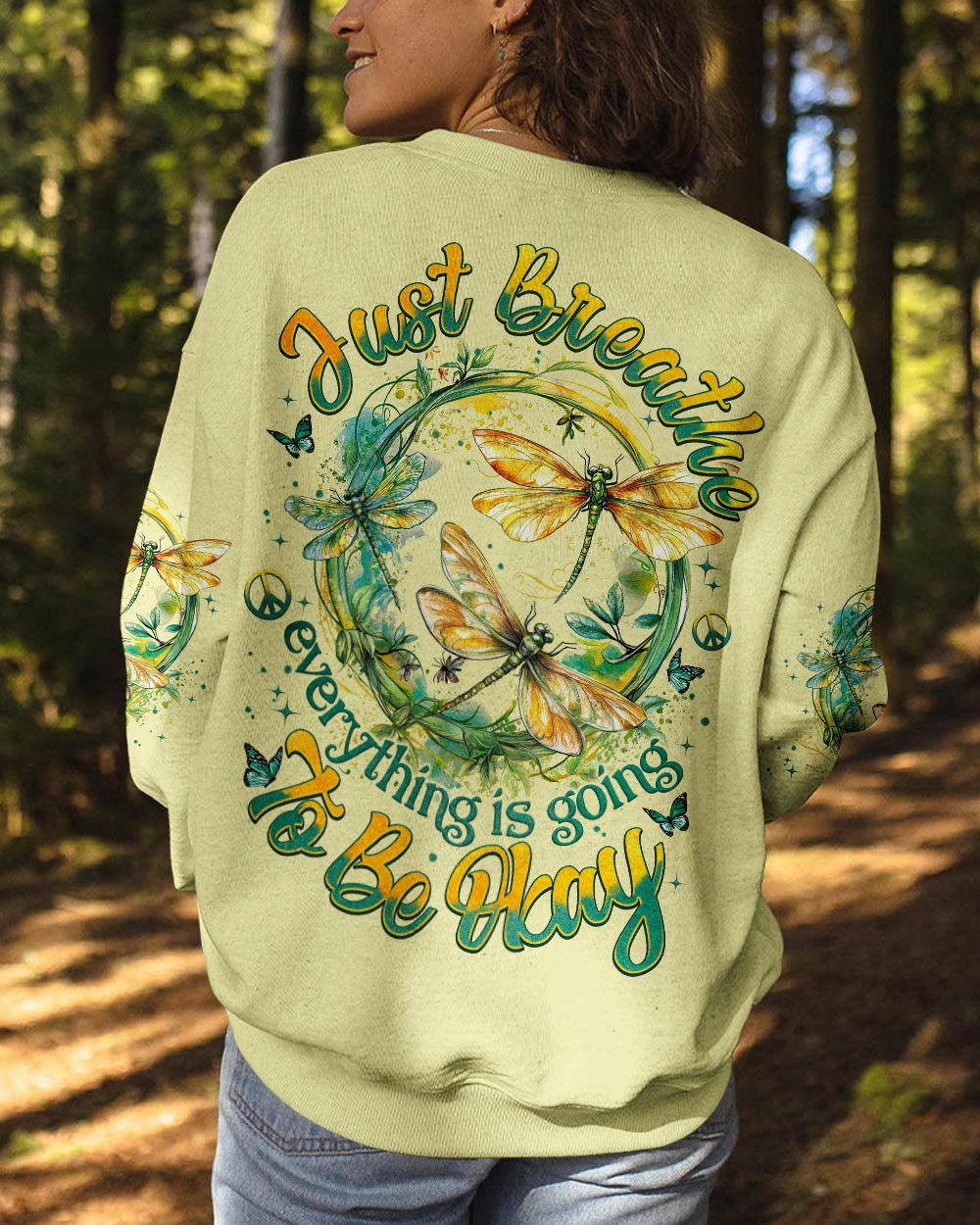 JUST BREATHE DRAGONFLY ALL OVER PRINT - TYTM0512244