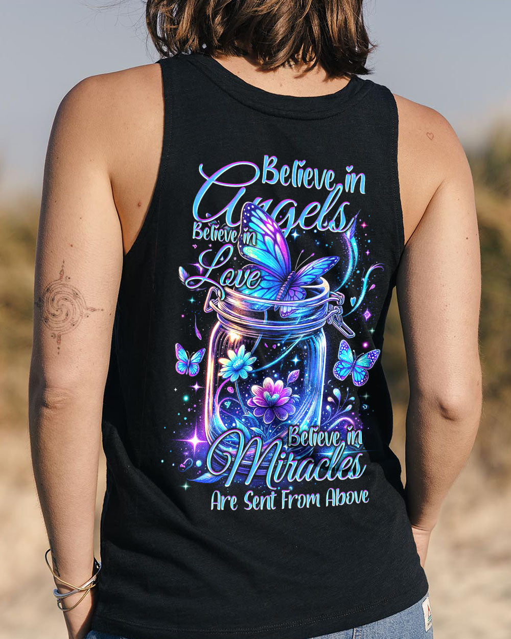 BELIEVE IN ANGELS BUTTERFLIES ALL OVER PRINT - TYTM0602242