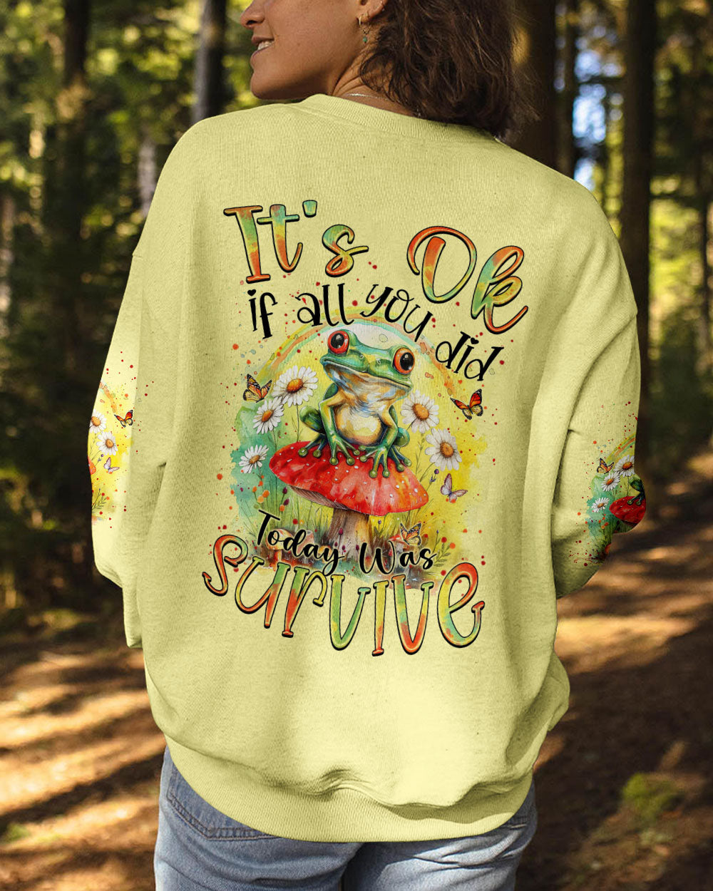 TODAY WAS SURVIVE FROG TIE DYE ALL OVER PRINT - TYTM0603241