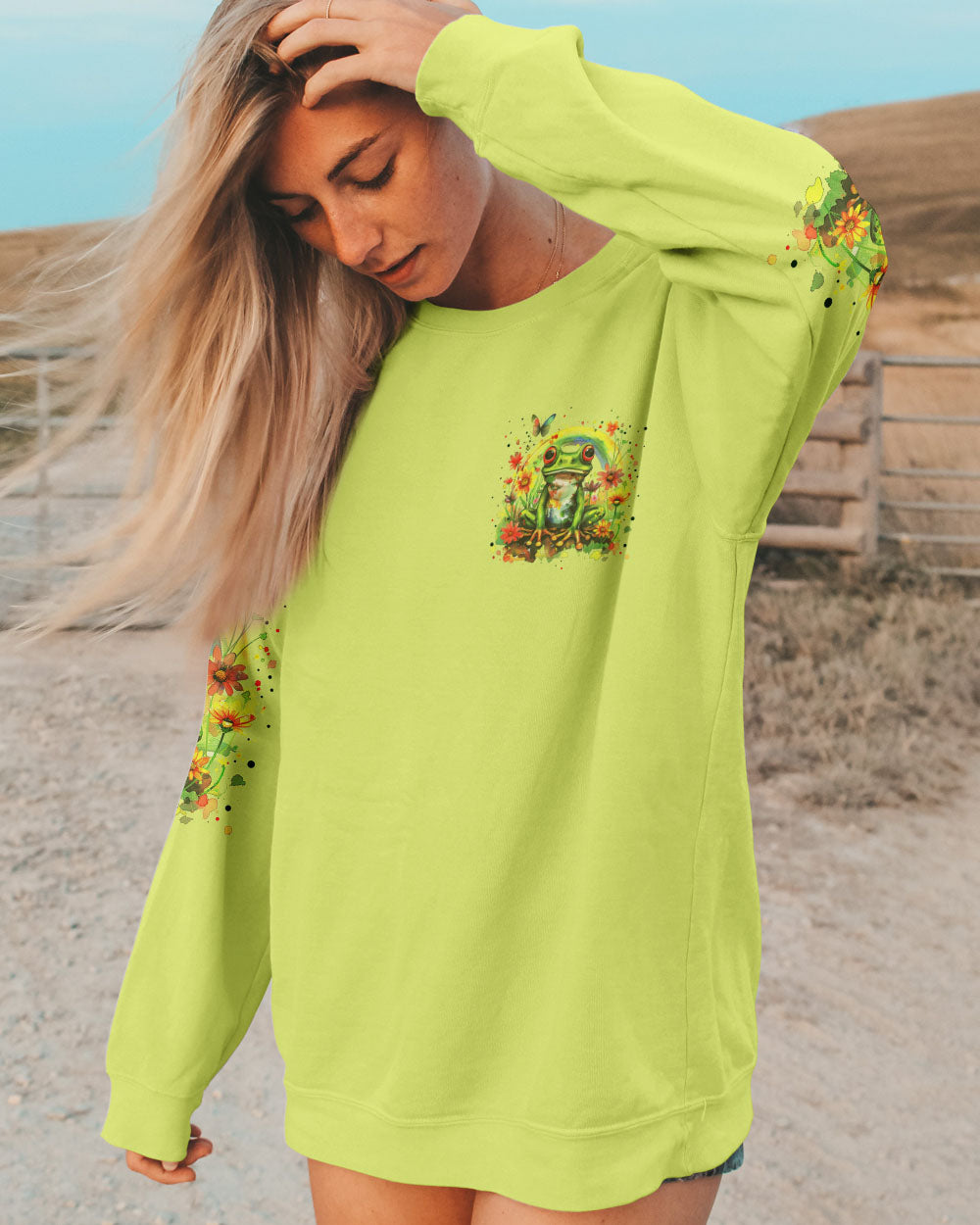 THE WORLD IS BETTER WITH YOU IN IT FROG ALL OVER PRINT - TYTM0603245