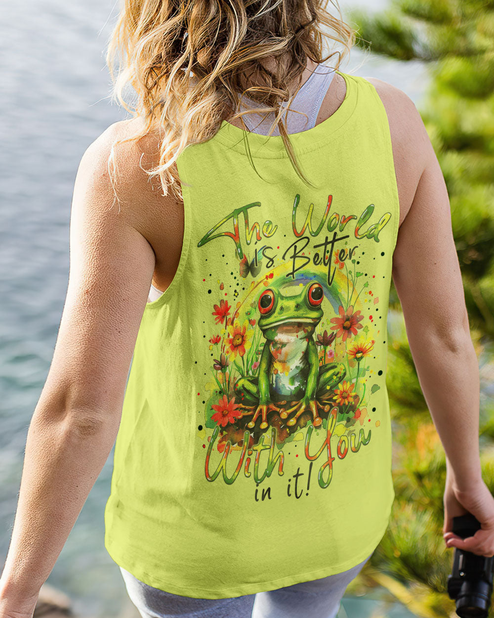 THE WORLD IS BETTER WITH YOU IN IT FROG ALL OVER PRINT - TYTM0603245