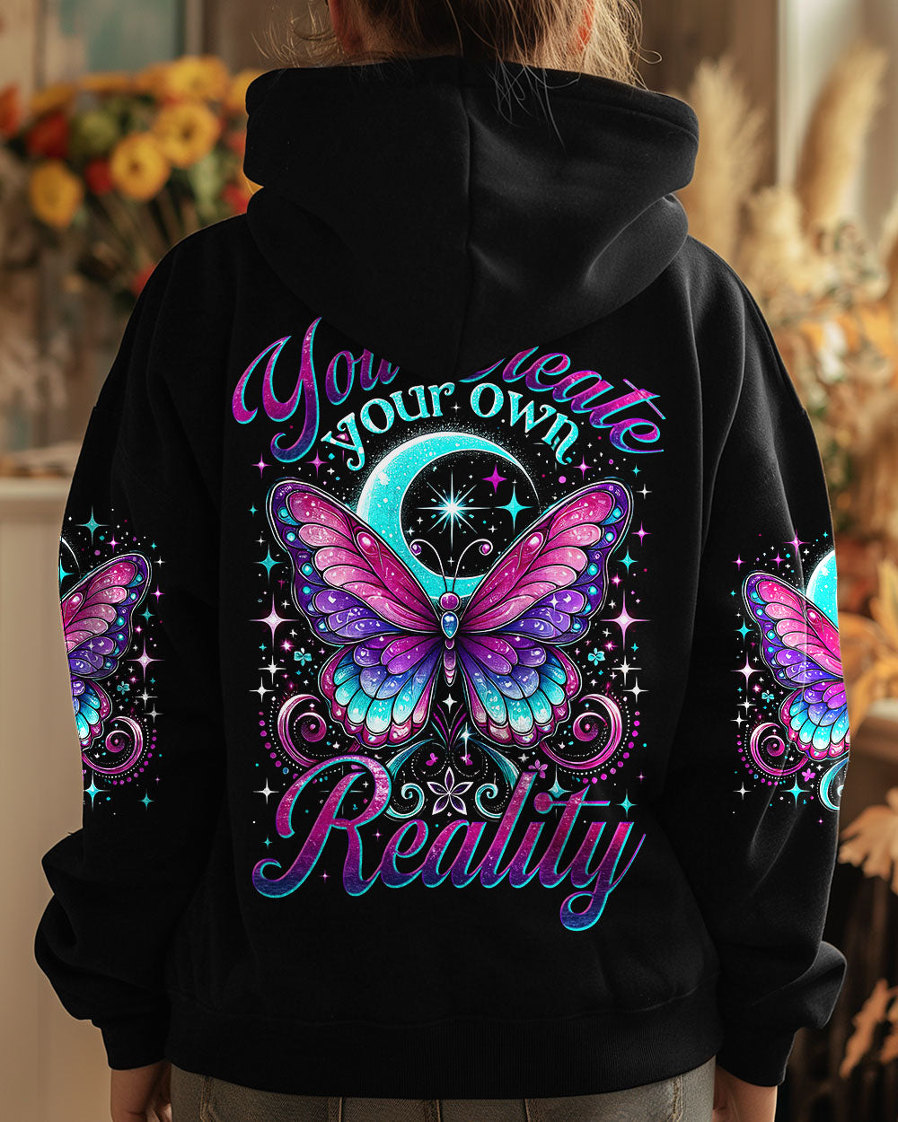 YOU CREATE YOUR OWN REALITY BUTTERFLY ALL OVER PRINT - TYTM0603252