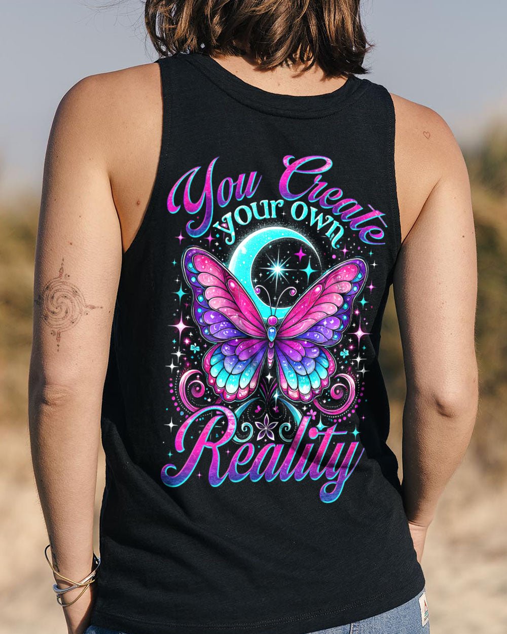 YOU CREATE YOUR OWN REALITY BUTTERFLY ALL OVER PRINT - TYTM0603252