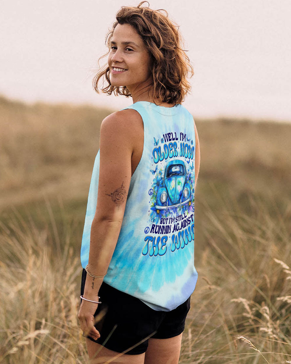 RUNNING AGAINST THE WIND BEETLE CAR TIE DYE ALL OVER PRINT - TYTM0701251