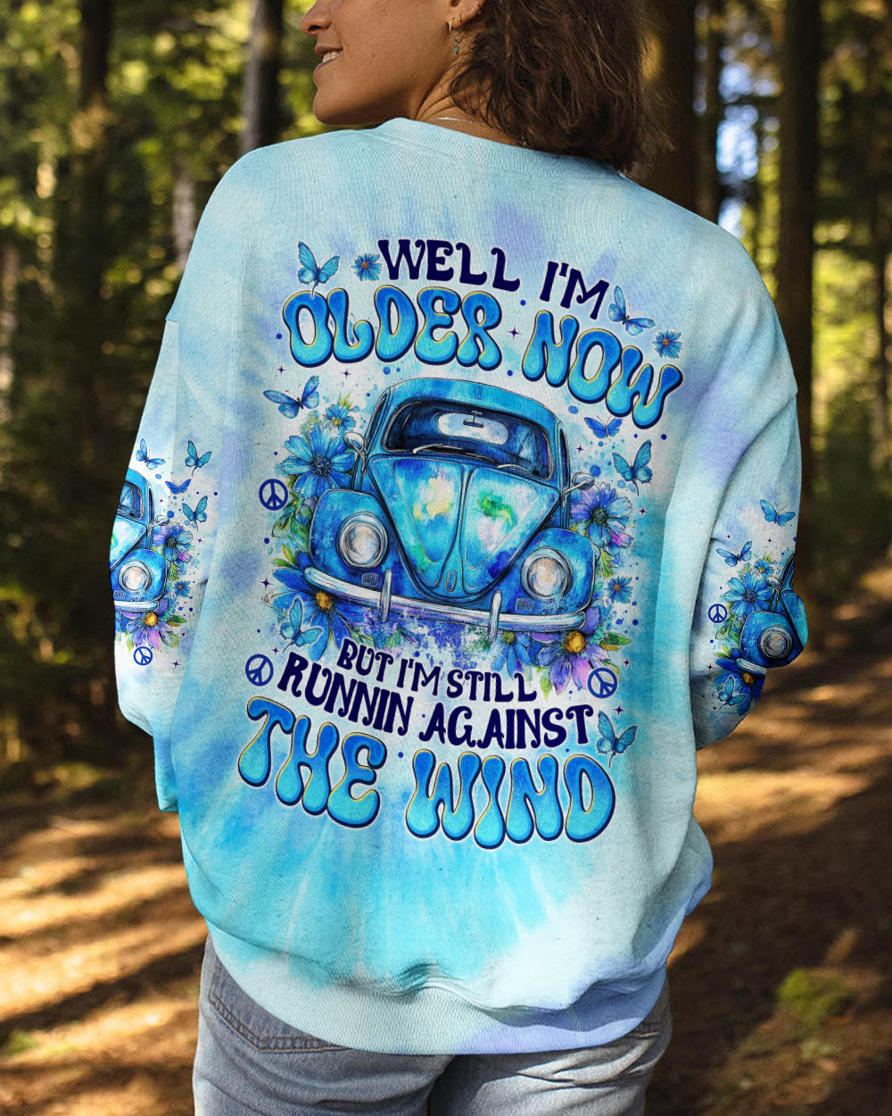 RUNNING AGAINST THE WIND BEETLE CAR TIE DYE ALL OVER PRINT - TYTM0701251