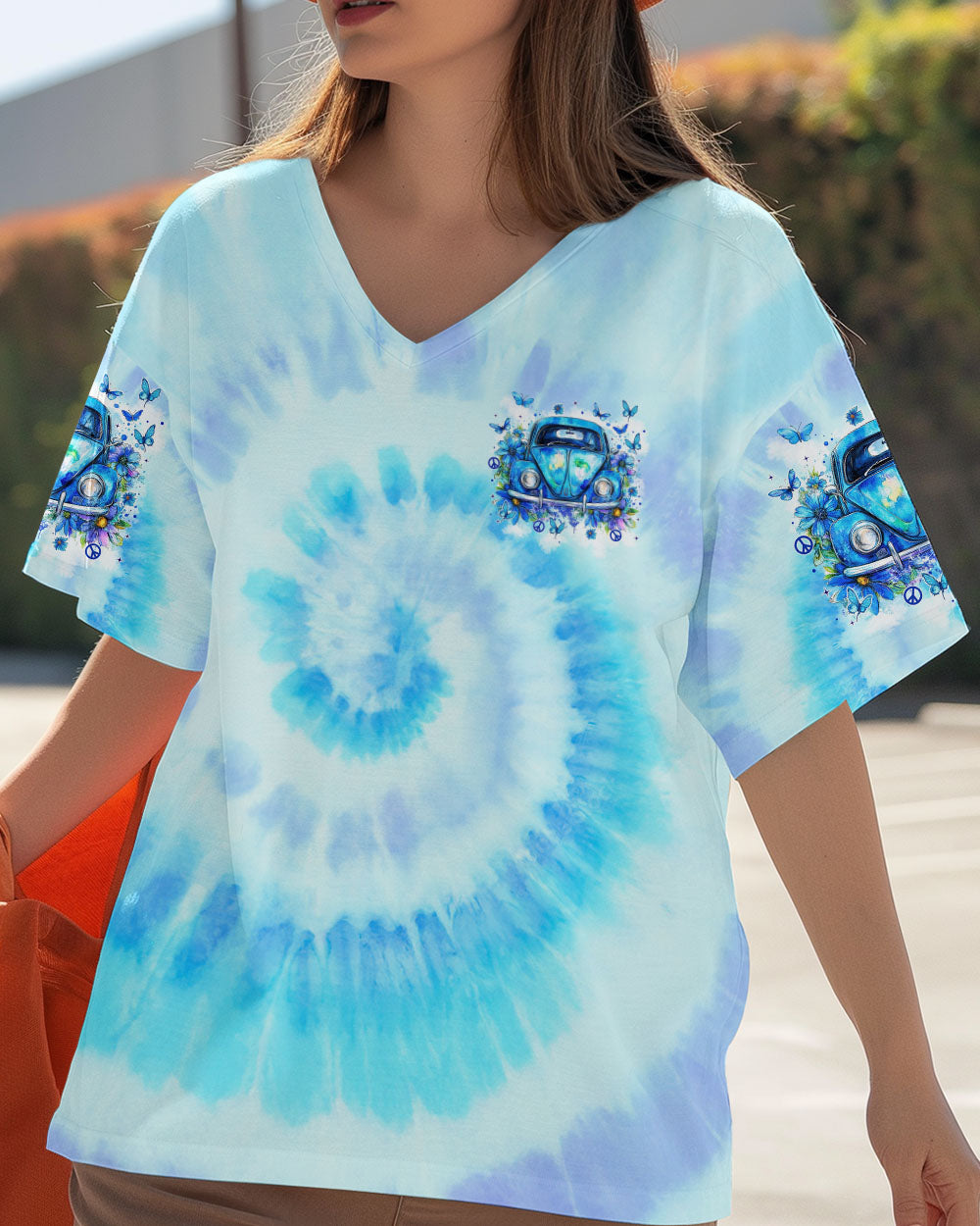 RUNNING AGAINST THE WIND BEETLE CAR TIE DYE ALL OVER PRINT - TYTM0701251