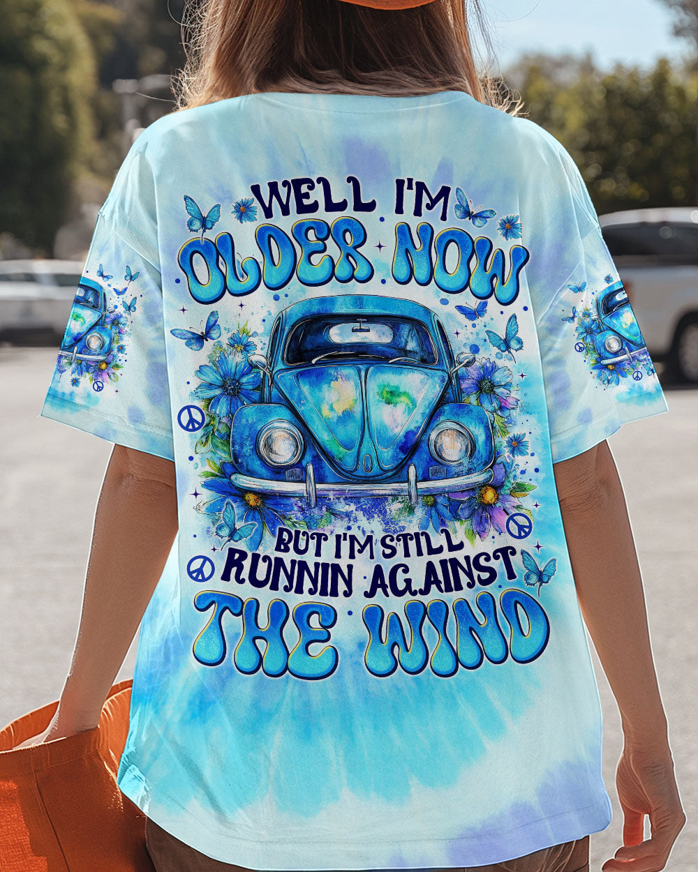 RUNNING AGAINST THE WIND BEETLE CAR TIE DYE ALL OVER PRINT - TYTM0701251