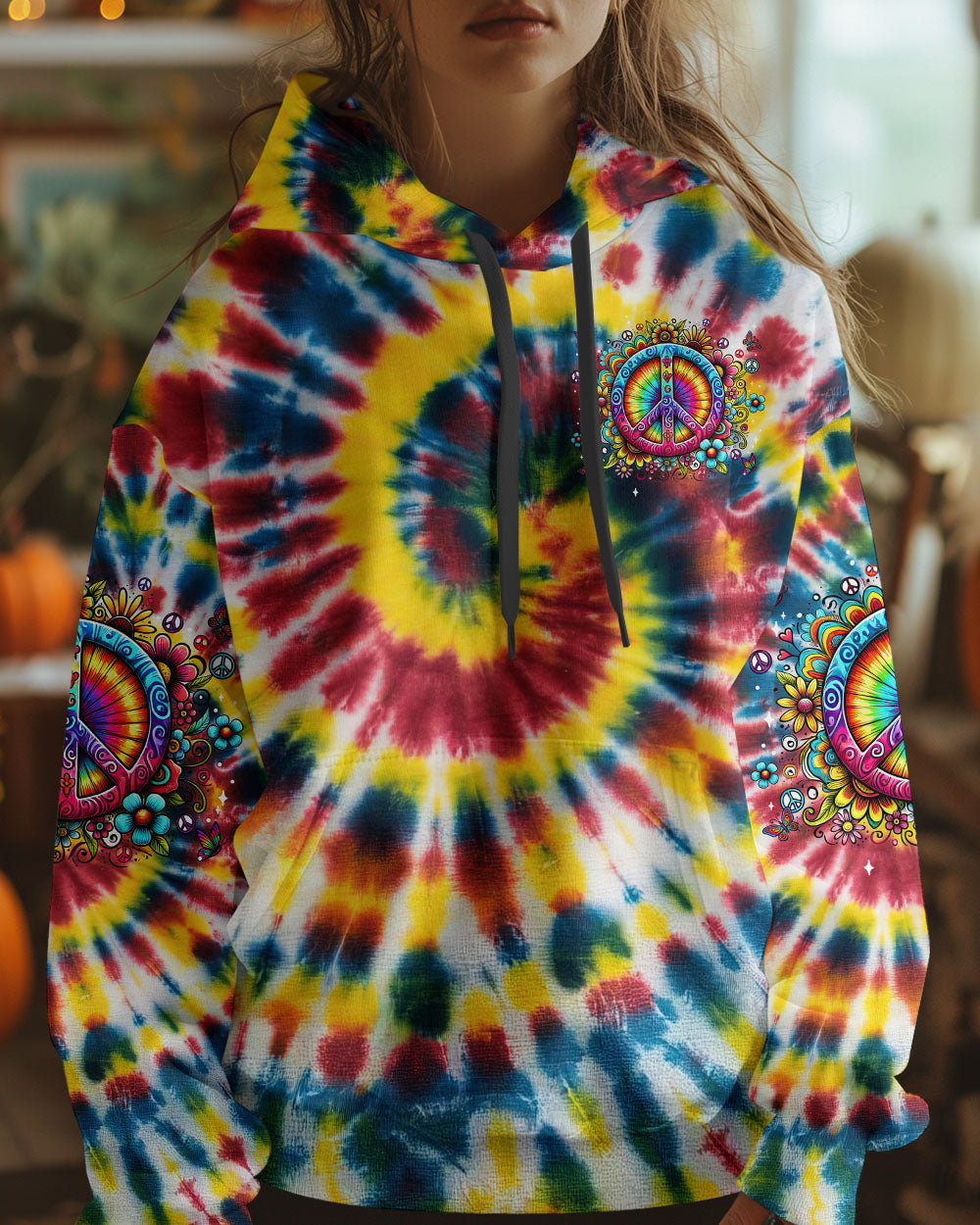 IMAGINE ALL THE PEOPLE LIVING LIFE IN PEACE TIE DYE ALL OVER PRINT - TYTM0703252