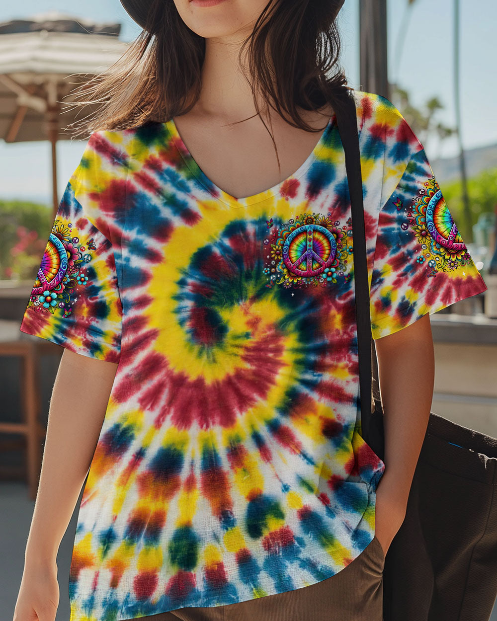 IMAGINE ALL THE PEOPLE LIVING LIFE IN PEACE TIE DYE ALL OVER PRINT - TYTM0703252