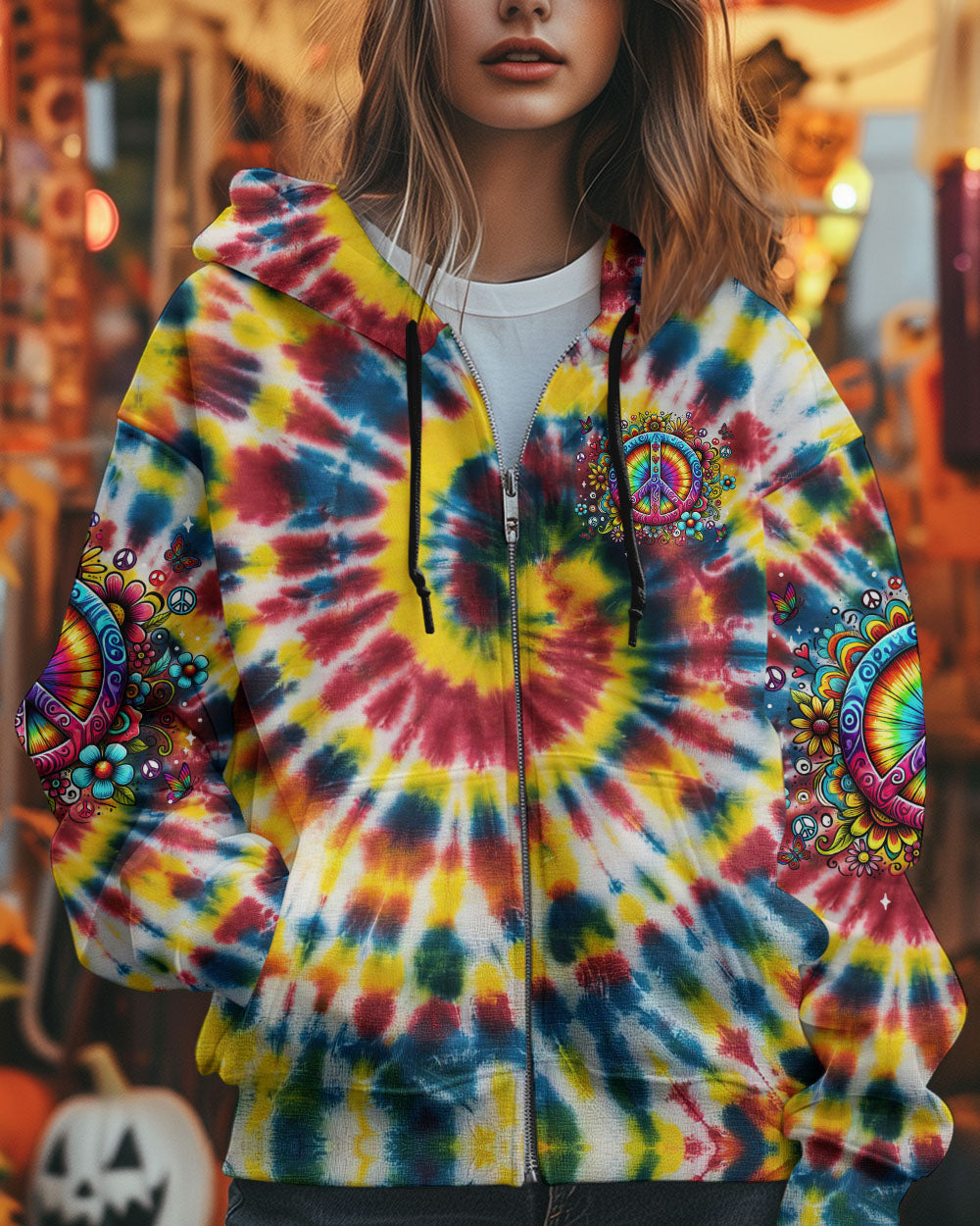 IMAGINE ALL THE PEOPLE LIVING LIFE IN PEACE TIE DYE ALL OVER PRINT - TYTM0703252