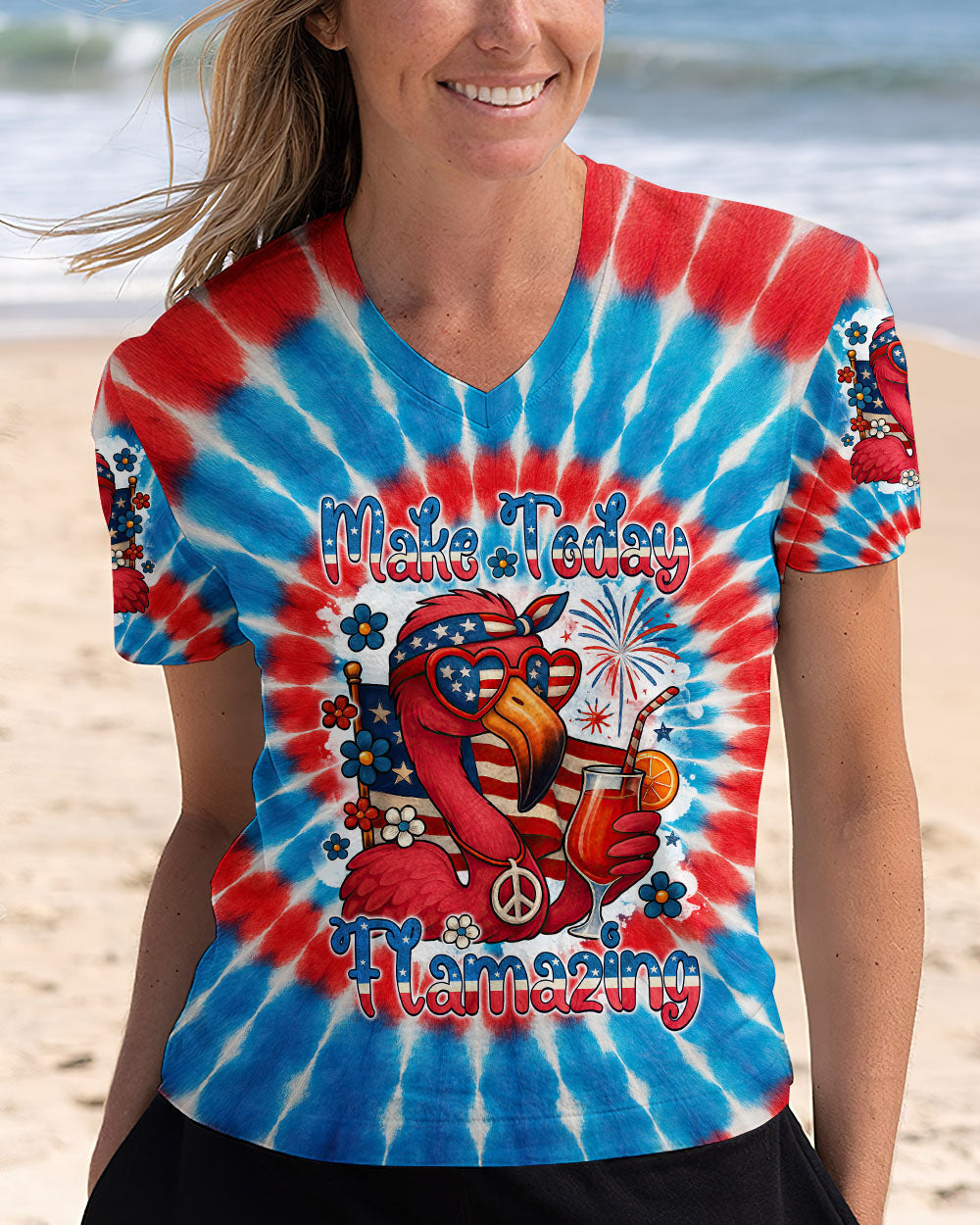 MAKE TODAY FLAMAZING TIE DYE ALL OVER PRINT - TYTM0705252