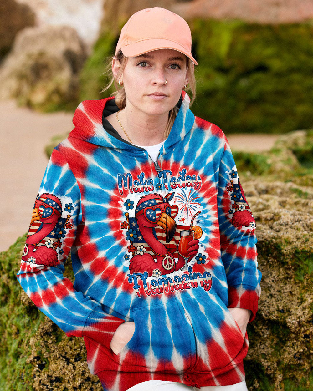 MAKE TODAY FLAMAZING TIE DYE ALL OVER PRINT - TYTM0705252