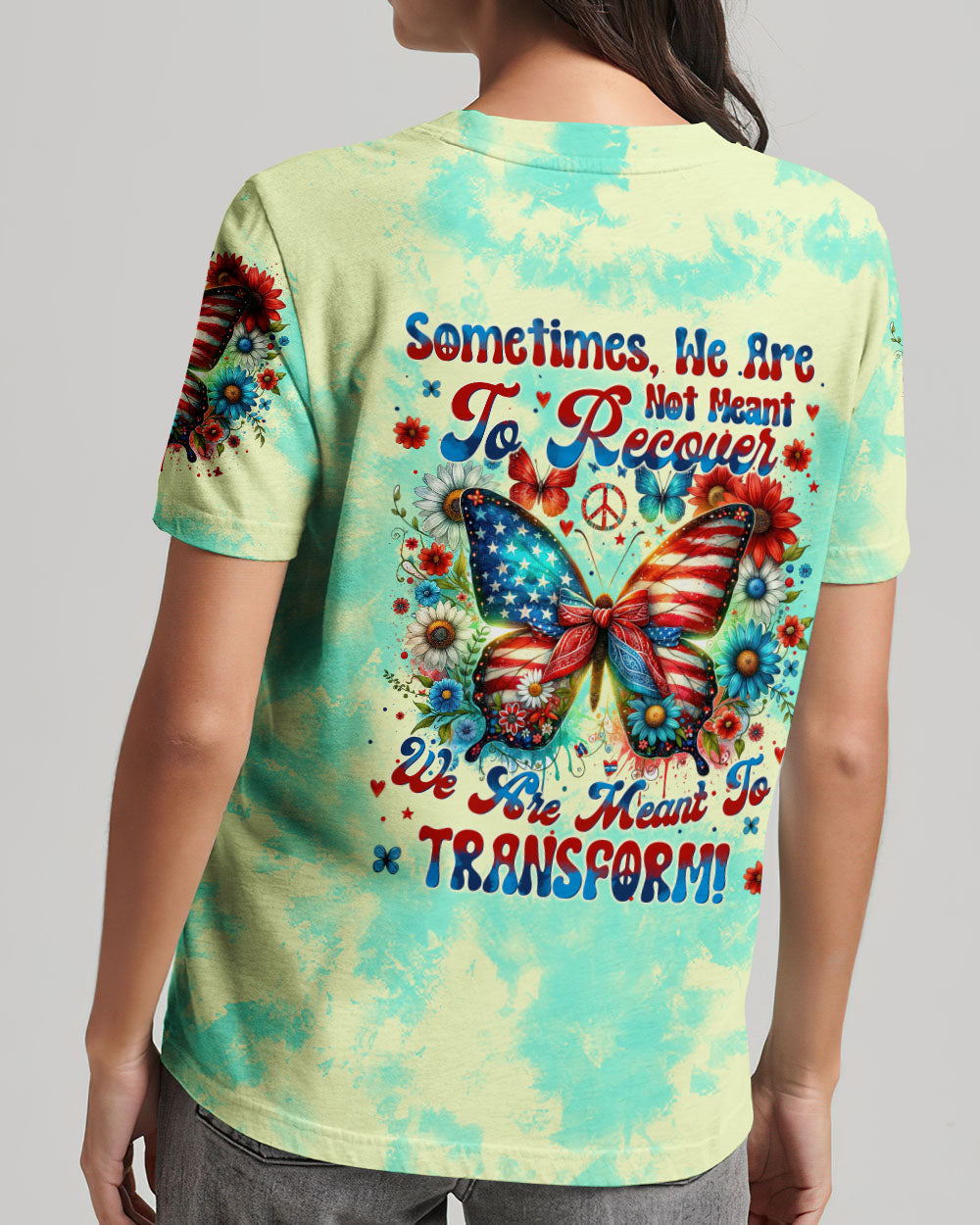 WE ARE MEANT TO TRANSFORM BUTTERFLY ALL OVER PRINT - TYTM0706244