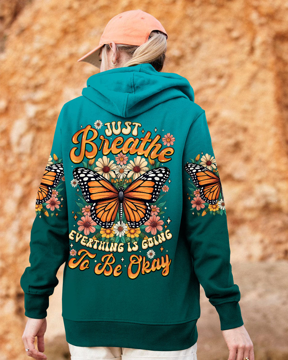 JUST BREATHE BUTTERFLY ALL OVER PRINT - TYTM0707251