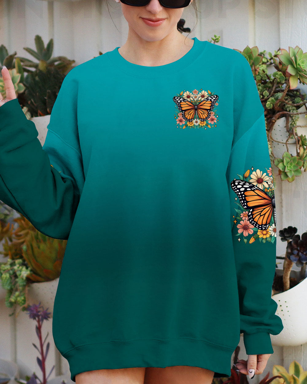 JUST BREATHE BUTTERFLY ALL OVER PRINT - TYTM0707251