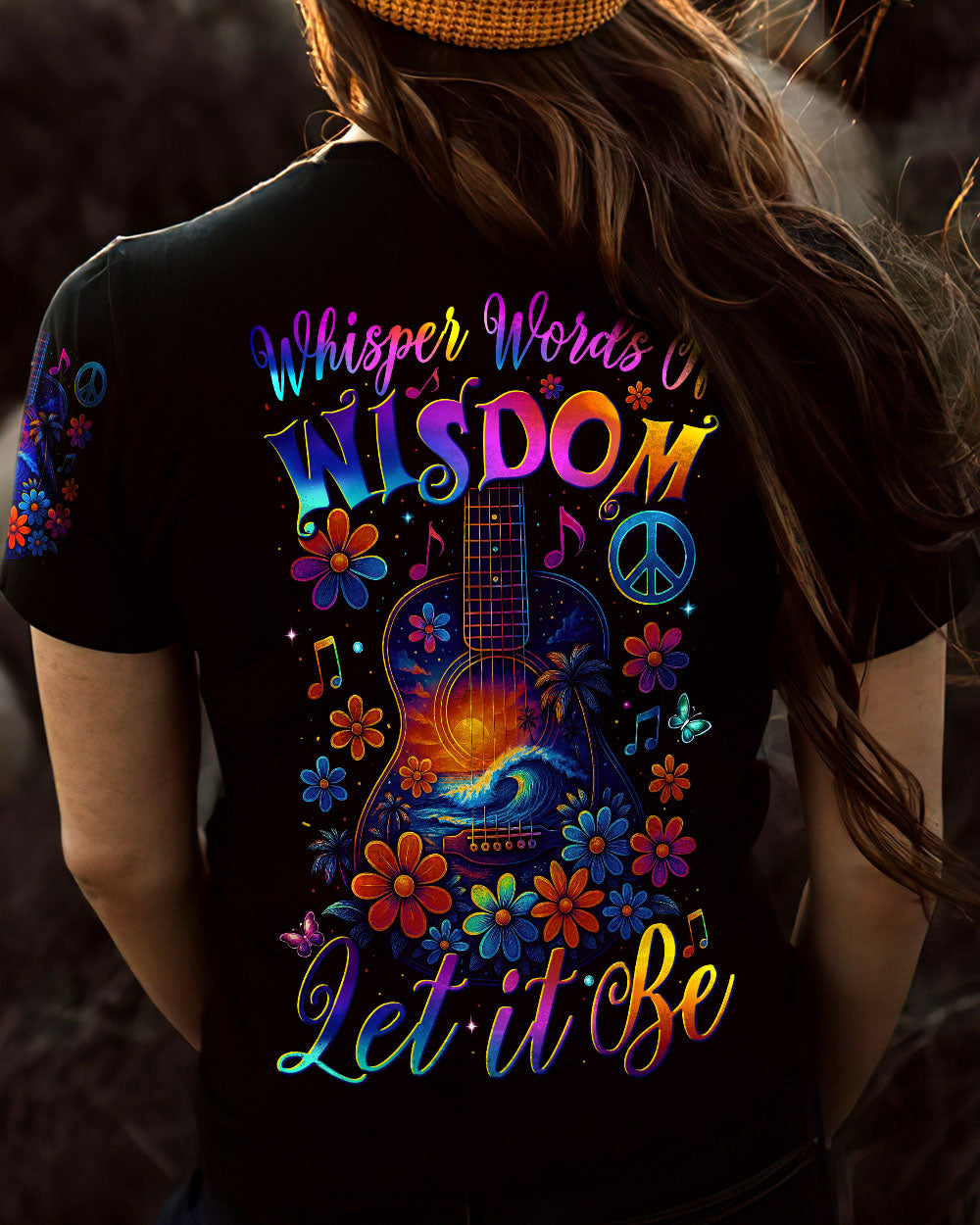 WHISPER WORDS OF WISDOM LET IT BE GUITAR ALL OVER PRINT - TYTM0804253