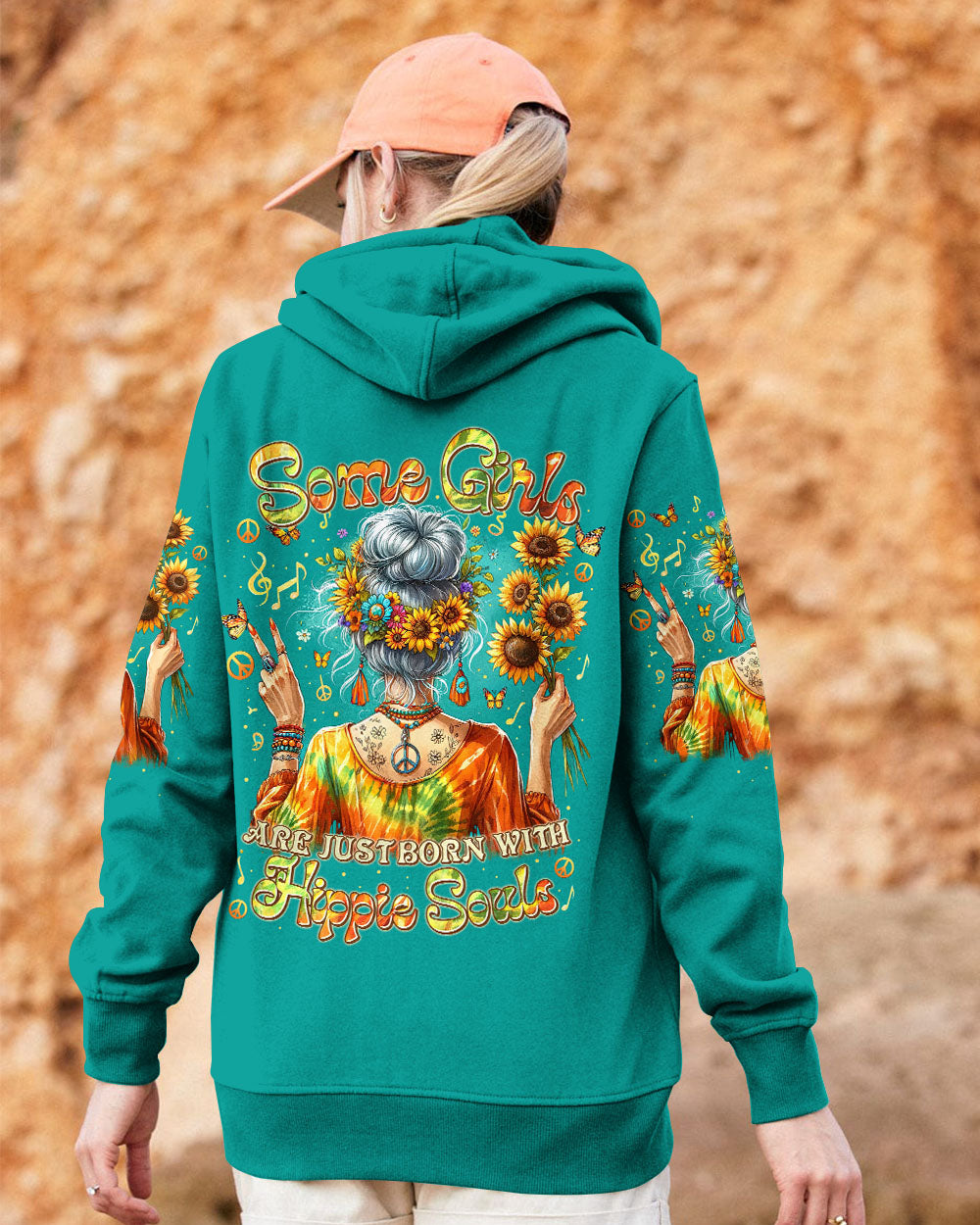 SOME GIRLS ARE JUST BORN WITH HIPPIE SOULS ALL OVER PRINT - TYTM0805242