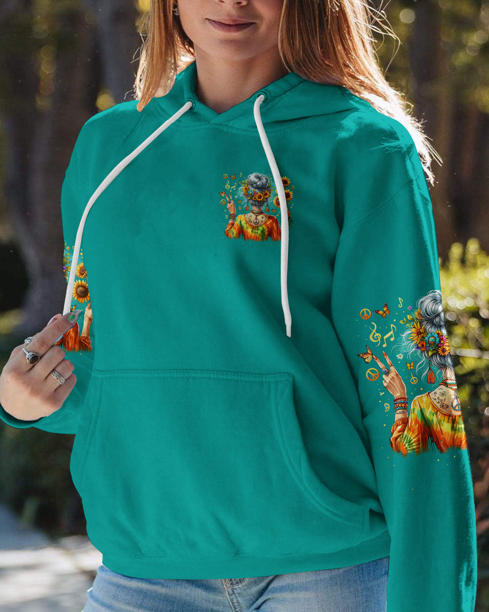 SOME GIRLS ARE JUST BORN WITH HIPPIE SOULS ALL OVER PRINT - TYTM0805242