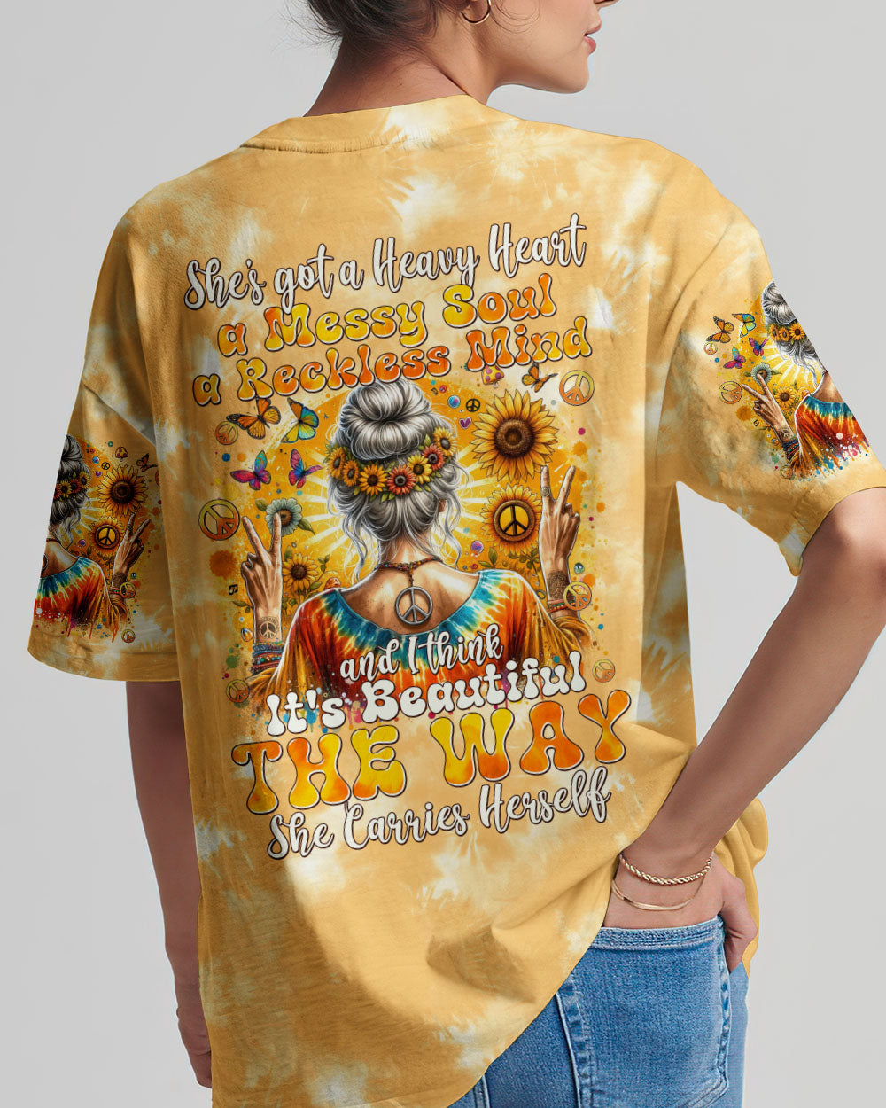 SHE'S GOT A HEAVY HEART A MESSY SOUL ALL OVER PRINT - TYTM0805245