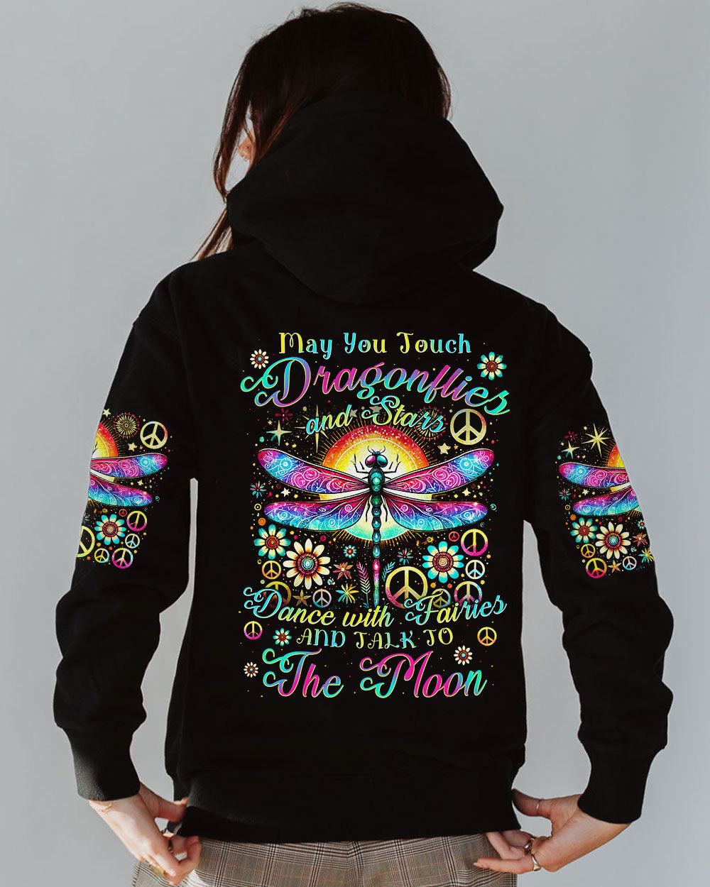 MAY YOU TOUCH DRAGONFLIES AND STARS ALL OVER PRINT - TYTM0807244