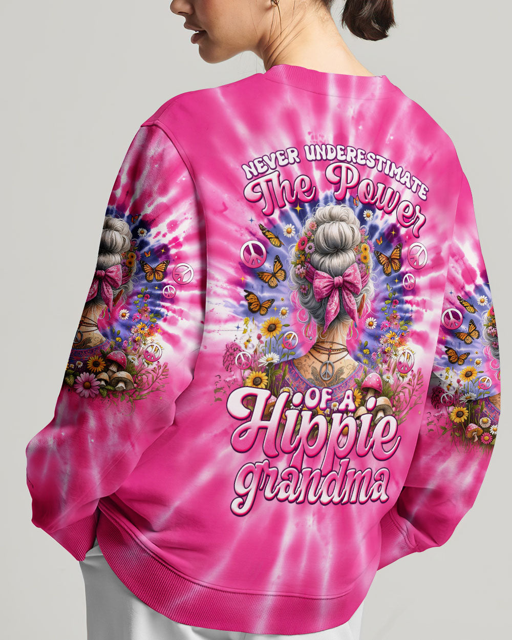 HIPPIE GRANDMA TIE DYE ALL OVER PRINT - TYTM0812231