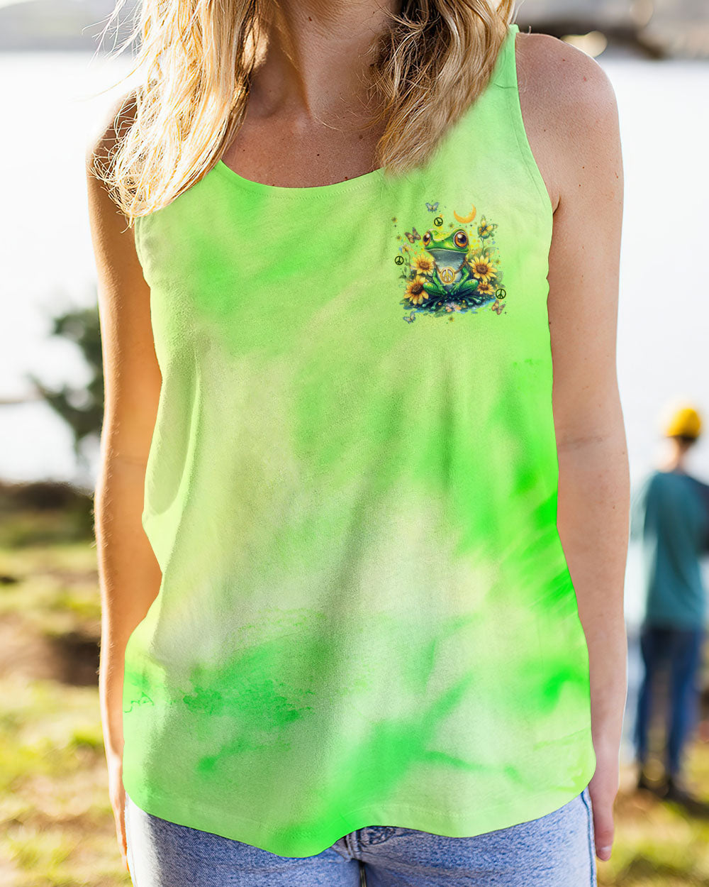 BE YOU THE WORLD WILL ADJUST FROG ALL OVER PRINT - TYTM0901253
