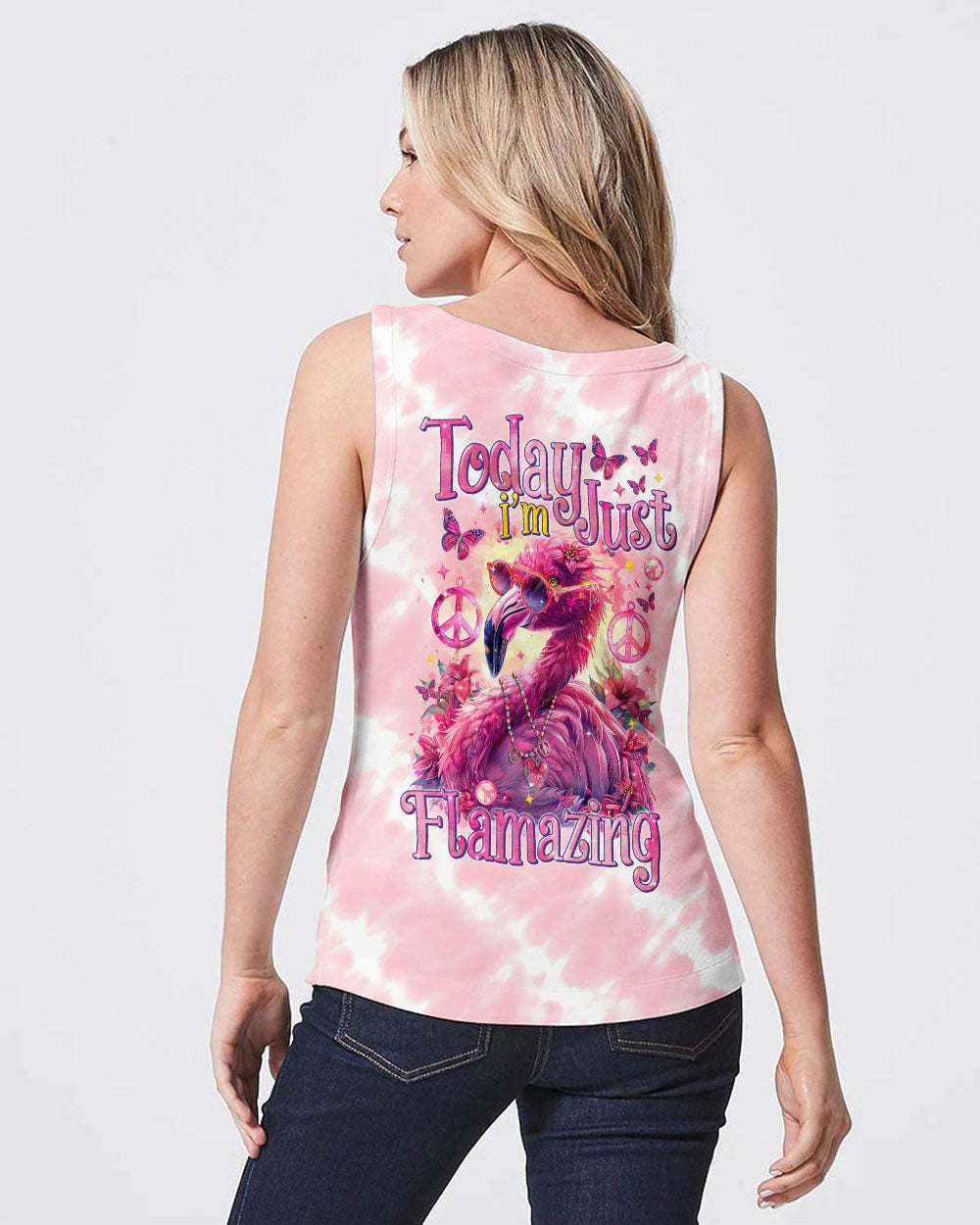 TODAY I'M JUST FLAMAZING TIE DYE ALL OVER PRINT - TYTM0904244