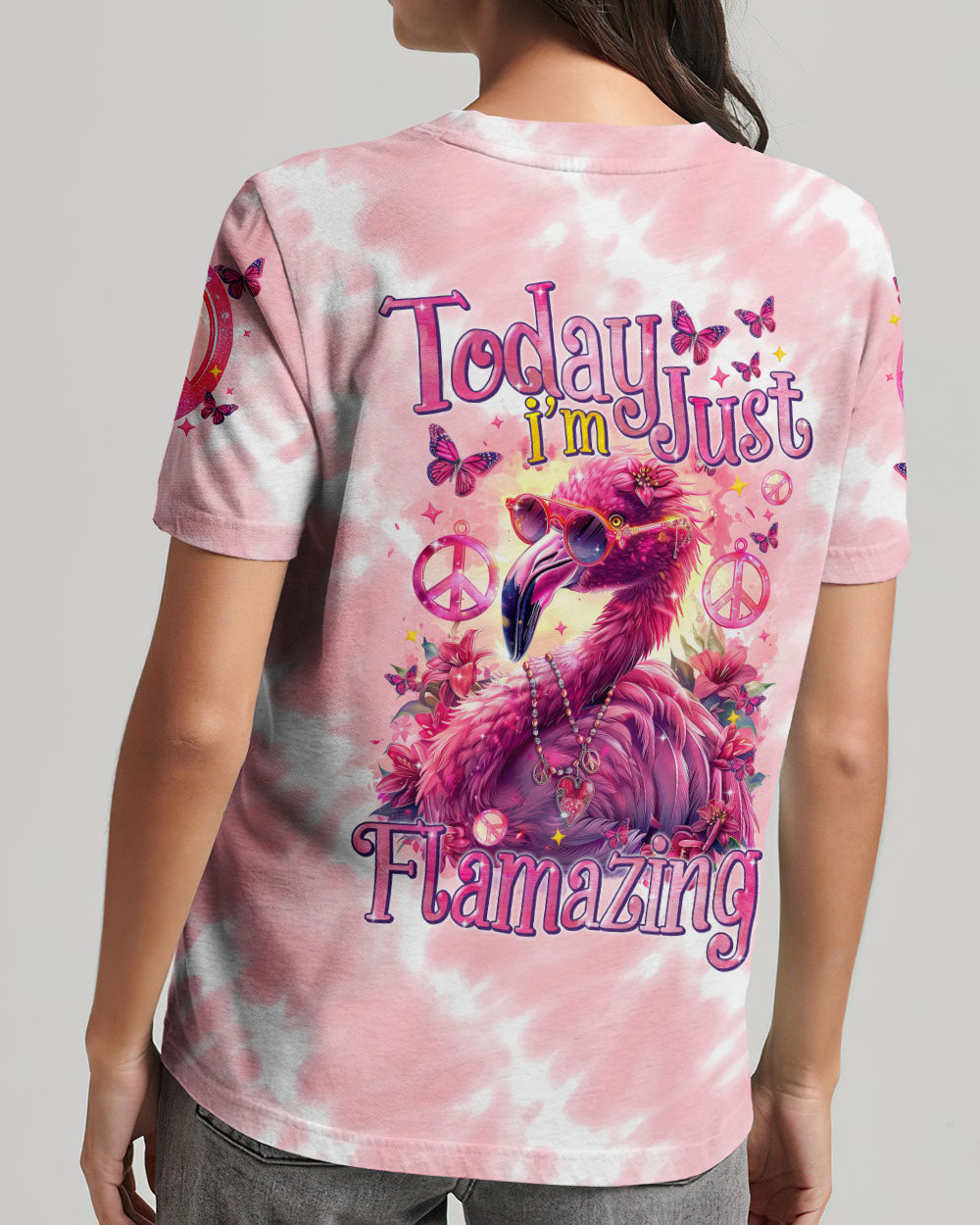 TODAY I'M JUST FLAMAZING TIE DYE ALL OVER PRINT - TYTM0904244