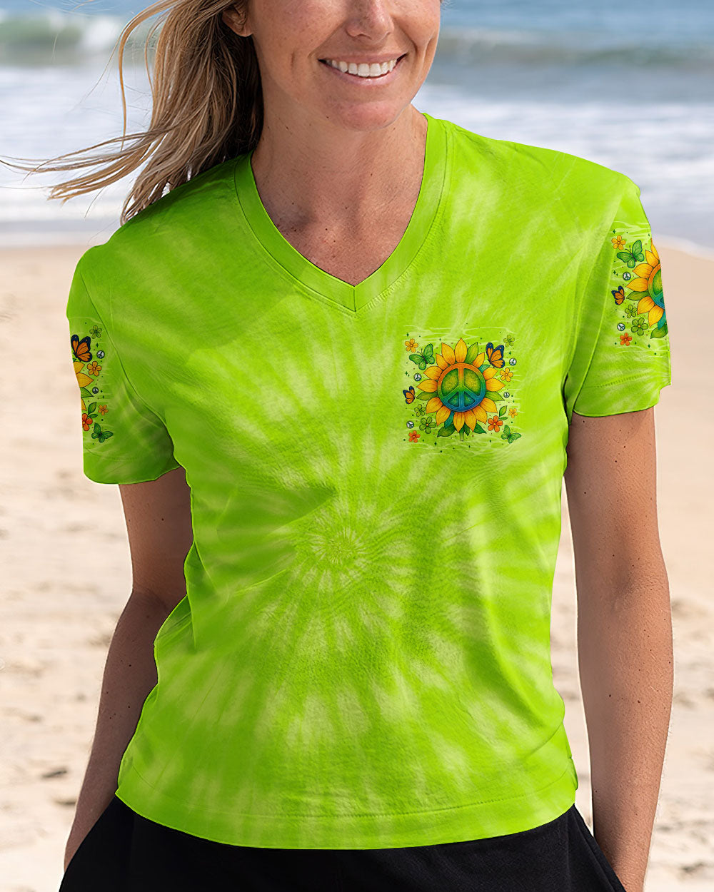 IMAGINE ALL THE PEOPLE LIVING LIFE IN PEACE TIE DYE ALL OVER PRINT - TYTM0904254