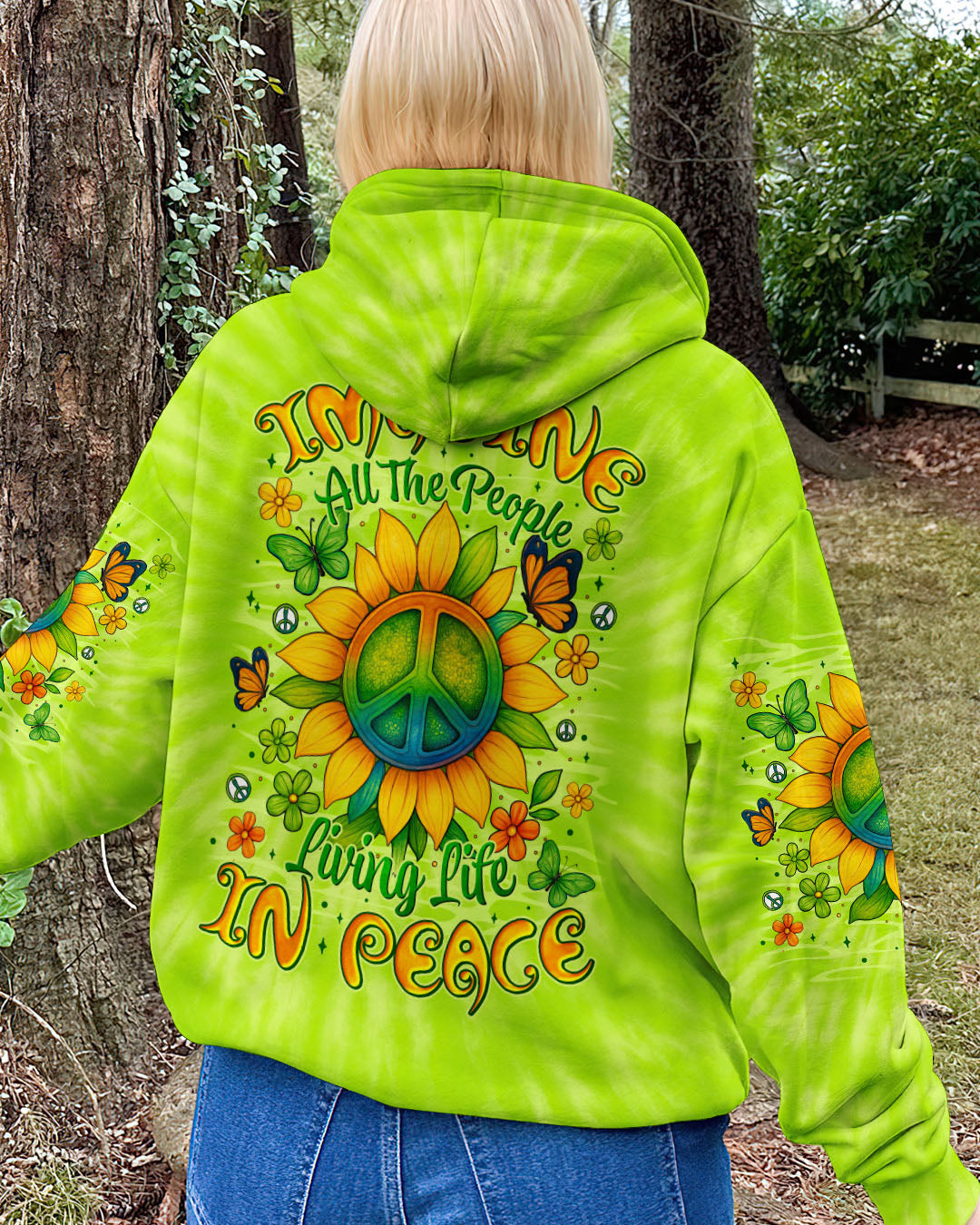 IMAGINE ALL THE PEOPLE LIVING LIFE IN PEACE TIE DYE ALL OVER PRINT - TYTM0904254