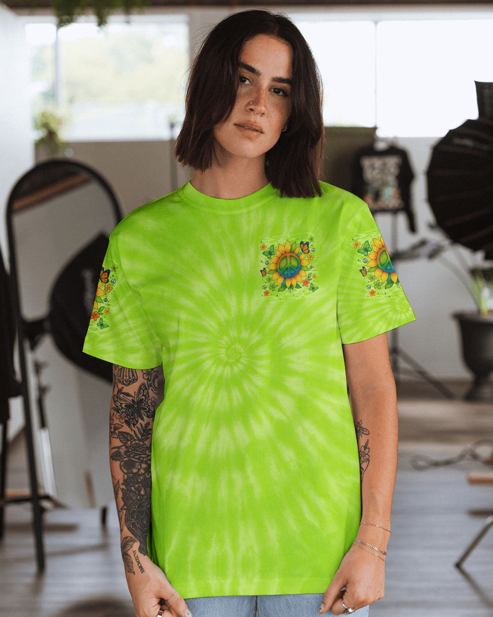 IMAGINE ALL THE PEOPLE LIVING LIFE IN PEACE TIE DYE ALL OVER PRINT - TYTM0904254