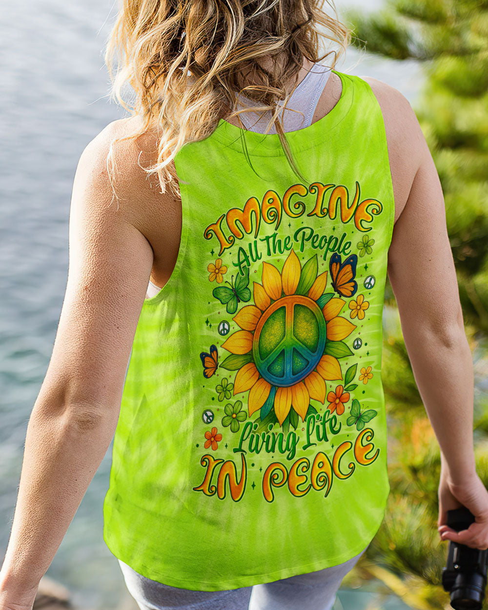 IMAGINE ALL THE PEOPLE LIVING LIFE IN PEACE TIE DYE ALL OVER PRINT - TYTM0904254