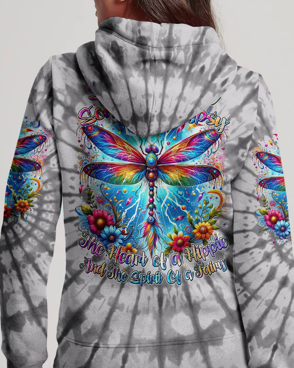 SPIRIT OF A DRAGONFLY TIE DYE ALL OVER PRINT - TYTM0912231