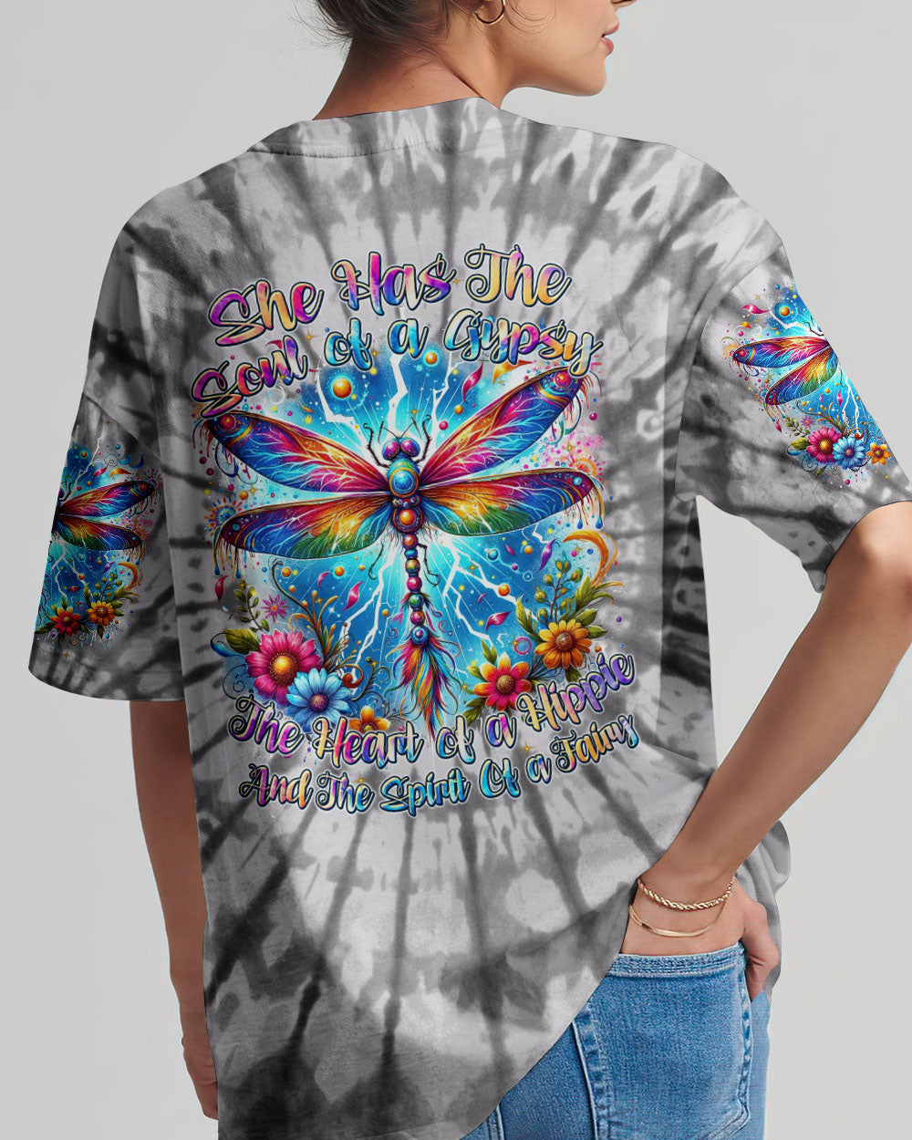 SPIRIT OF A DRAGONFLY TIE DYE ALL OVER PRINT - TYTM0912231