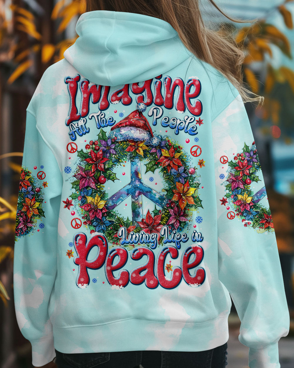 IMAGINE ALL THE PEOPLE LIVING LIFE IN PEACE CHRISTMAS ALL OVER PRINT - TYTM1010243