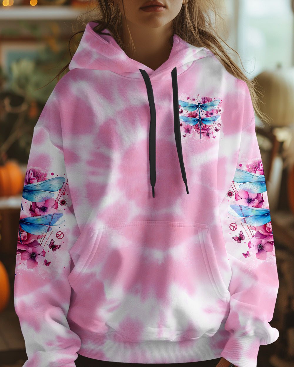 JUST BREATHE DRAGONFLY TIE DYE ALL OVER PRINT - TYTM1102253