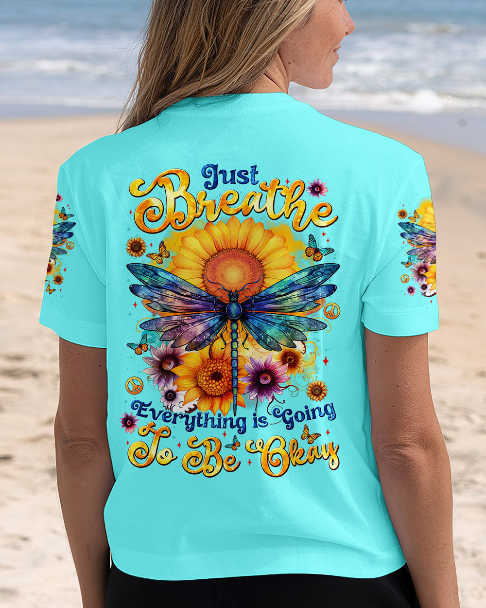 JUST BREATHE DRAGONFLY ALL OVER PRINT - TYTM1103254