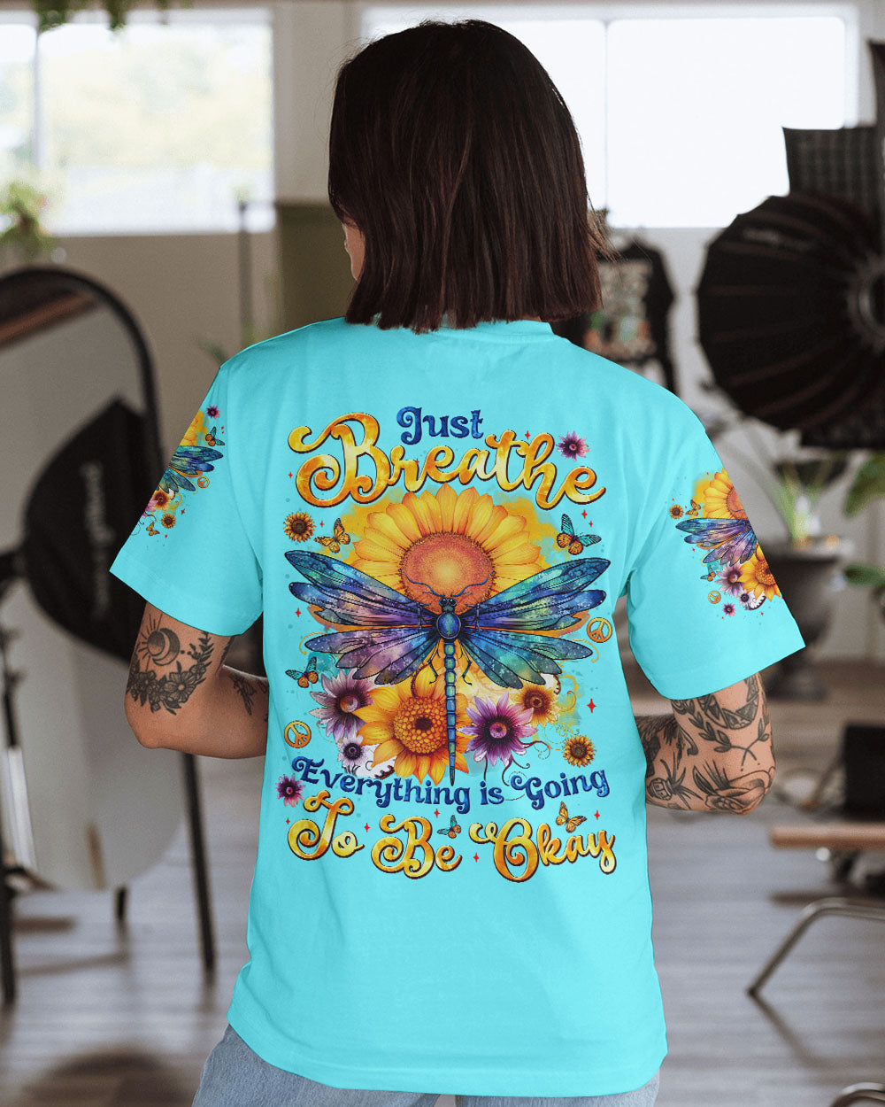 JUST BREATHE DRAGONFLY ALL OVER PRINT - TYTM1103254
