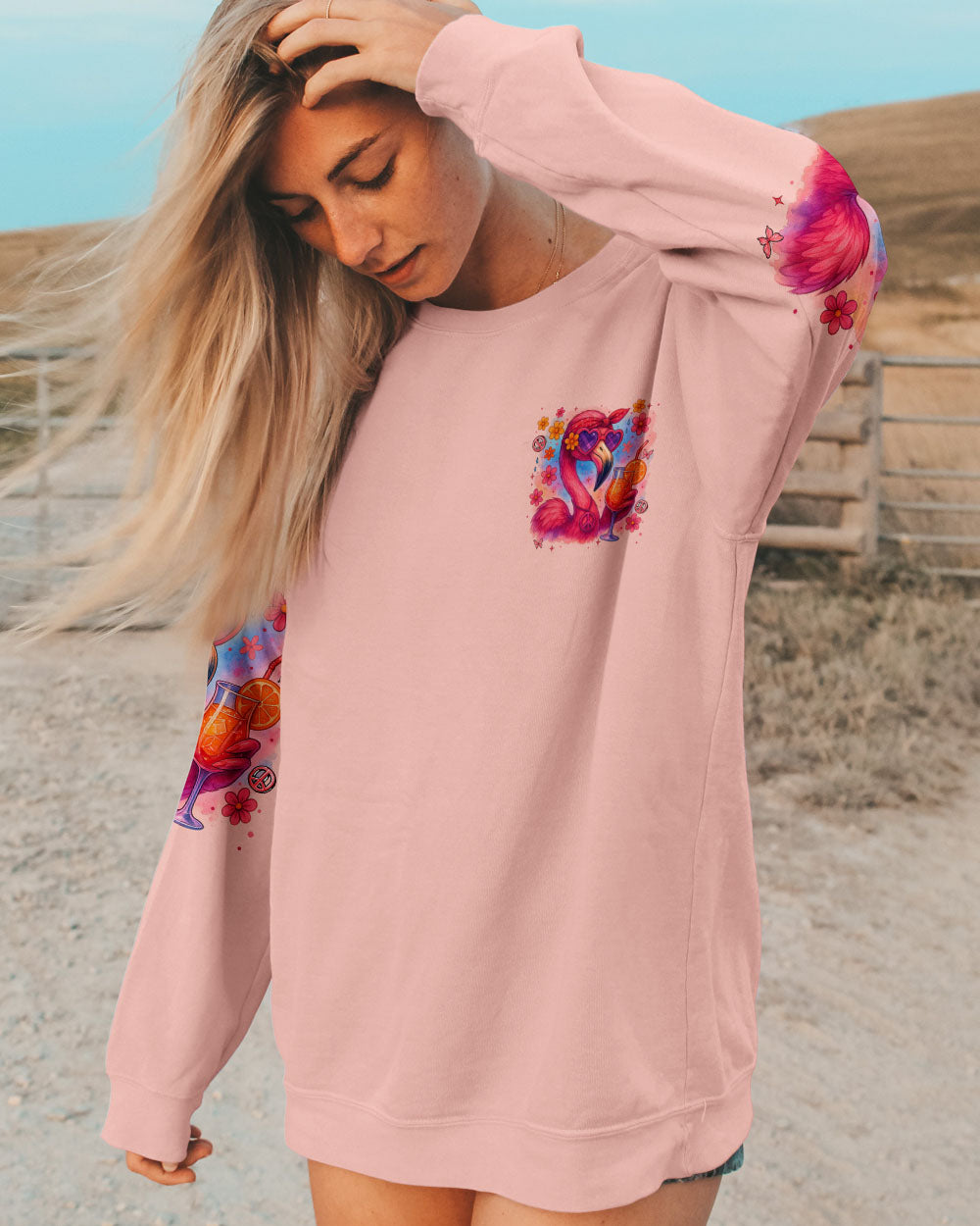 I'M JUST FANCY FLAMINGO ALL OVER PRINT - TYTM1104251