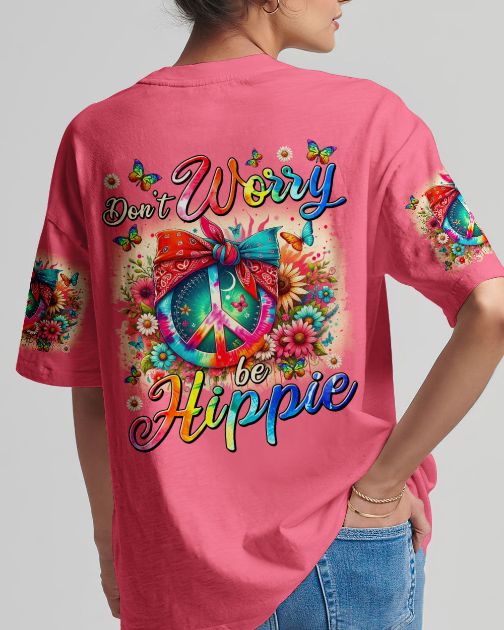 DON'T WORRY BE HIPPIE ALL OVER PRINT - TYTM1105242