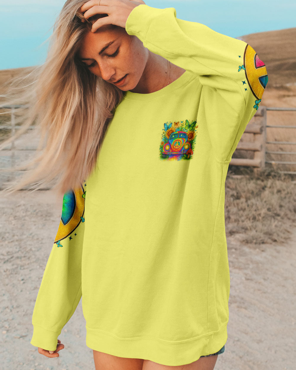 RUNNING AGAINST THE WIND CAR TIE DYE ALL OVER PRINT - TYTM1106253