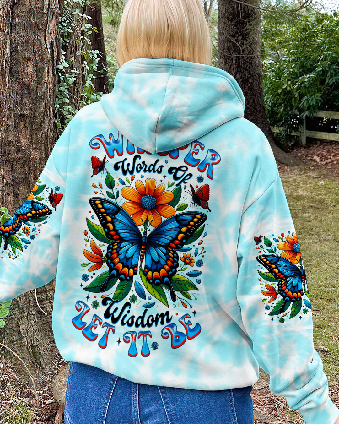 WHISPER WORDS OF WISDOM LET IT BE BUTTERFLY ALL OVER PRINT - TYTM1107252