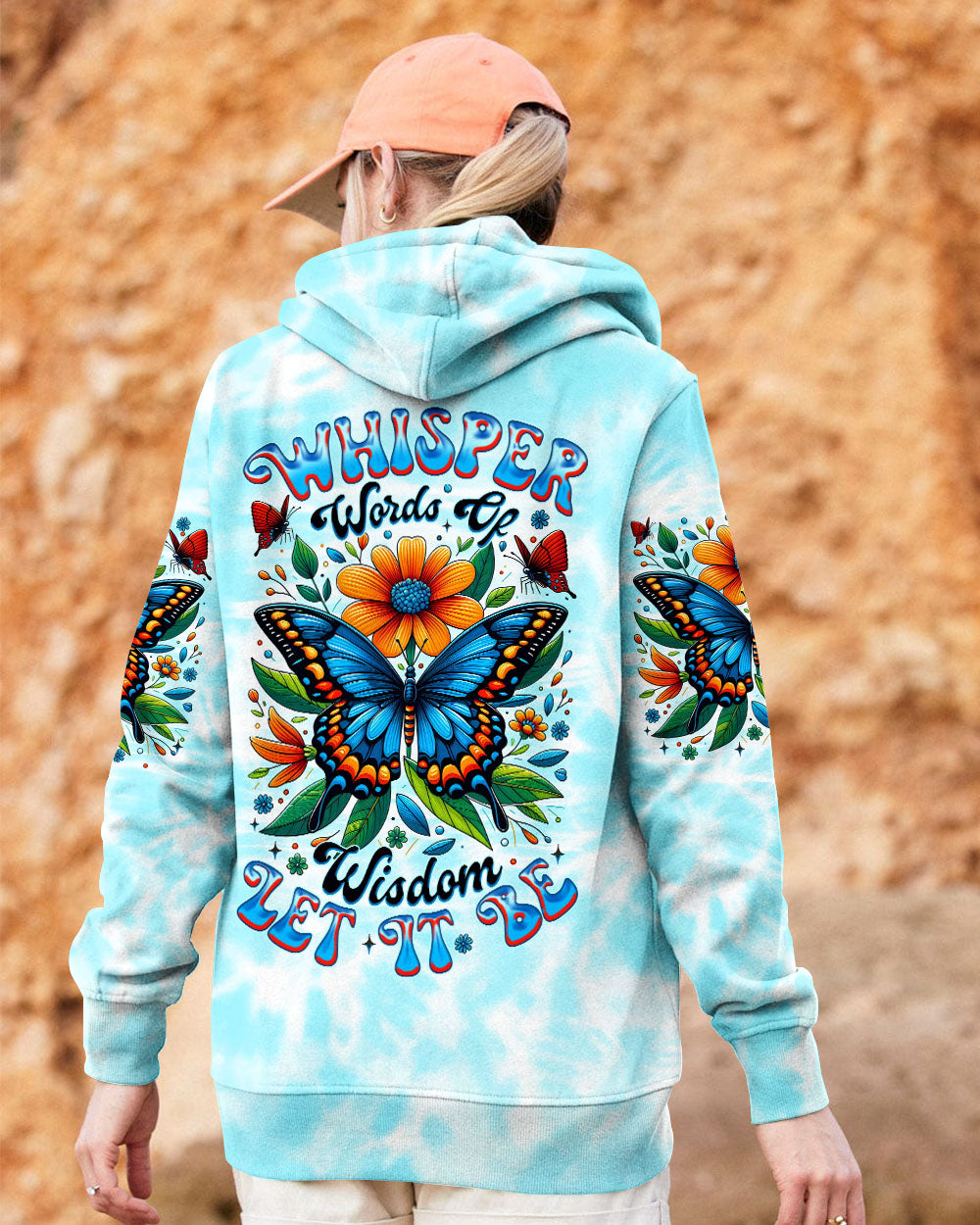 WHISPER WORDS OF WISDOM LET IT BE BUTTERFLY ALL OVER PRINT - TYTM1107252