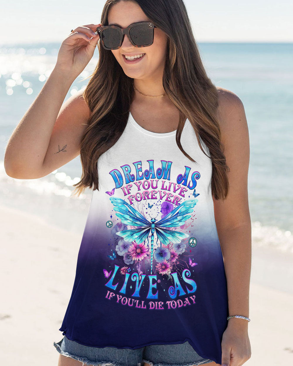DREAM AS IF YOU LIVE FOREVER DRAGONFLY ALL OVER PRINT - TYTM1203254