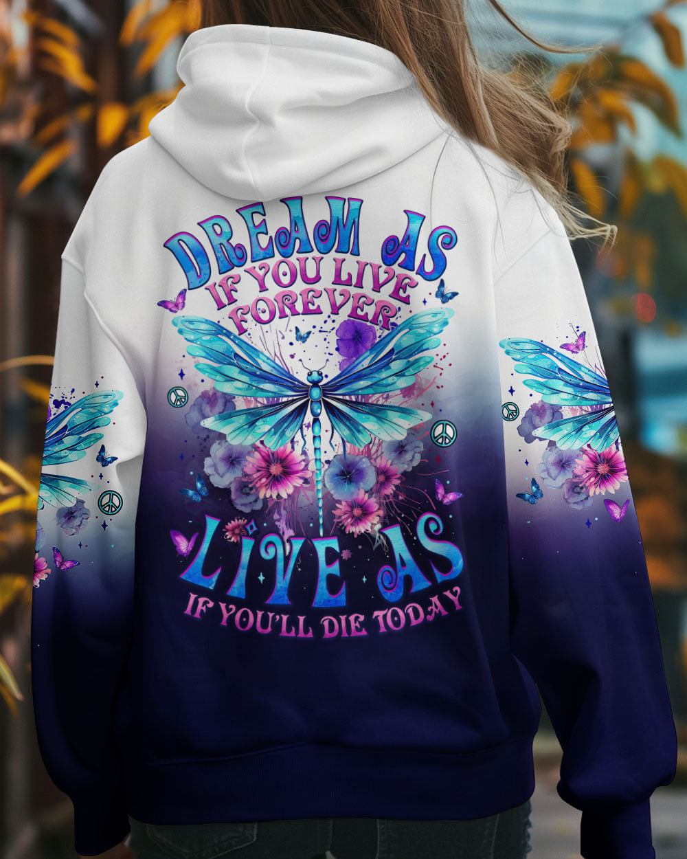 DREAM AS IF YOU LIVE FOREVER DRAGONFLY ALL OVER PRINT - TYTM1203254