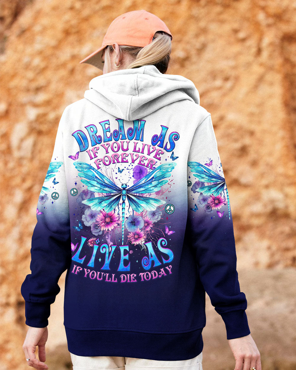 DREAM AS IF YOU LIVE FOREVER DRAGONFLY ALL OVER PRINT - TYTM1203254