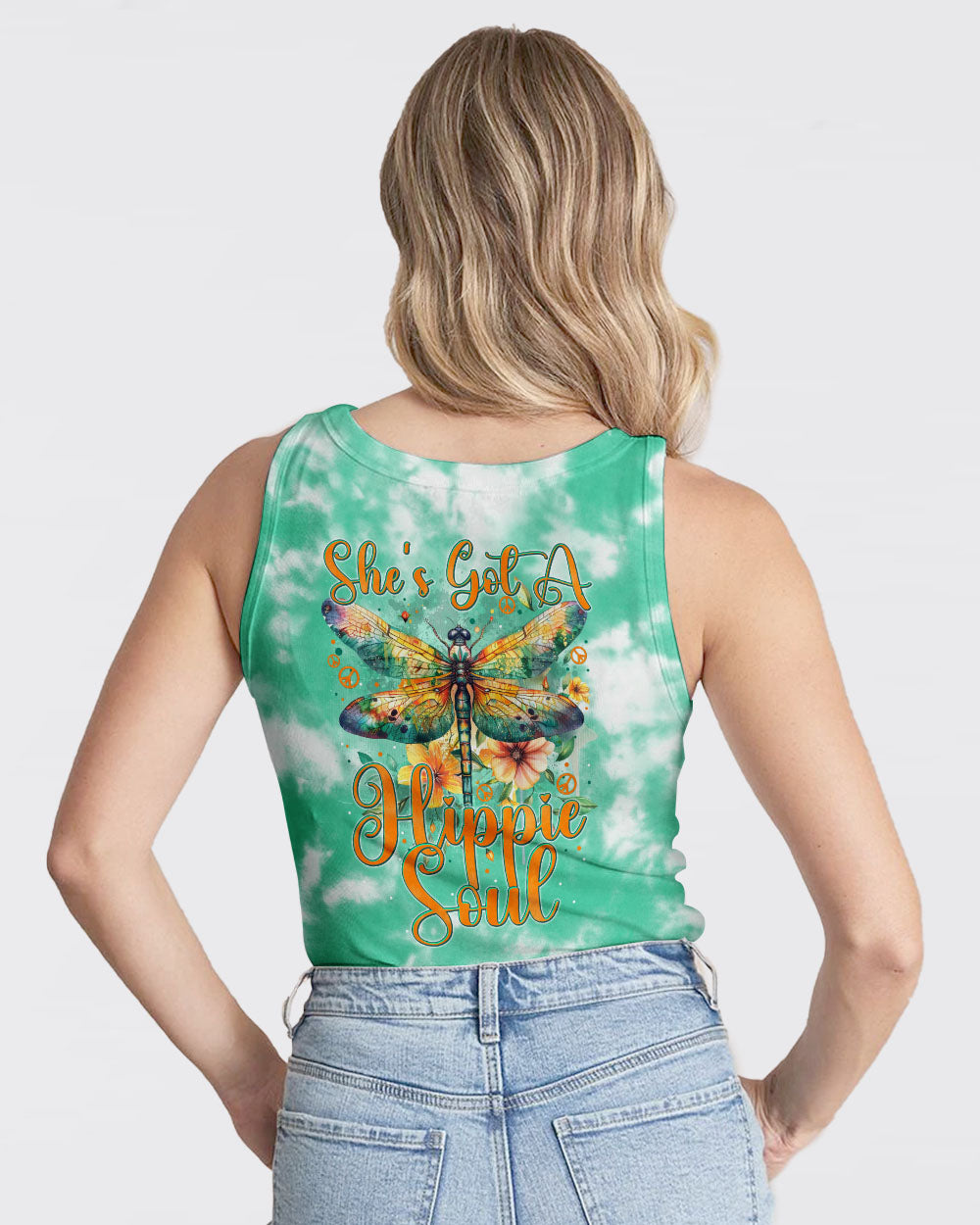 SHE'S GOT A HIPPIE SOUL DRAGONFLY ALL OVER PRINT - TYTM1204244